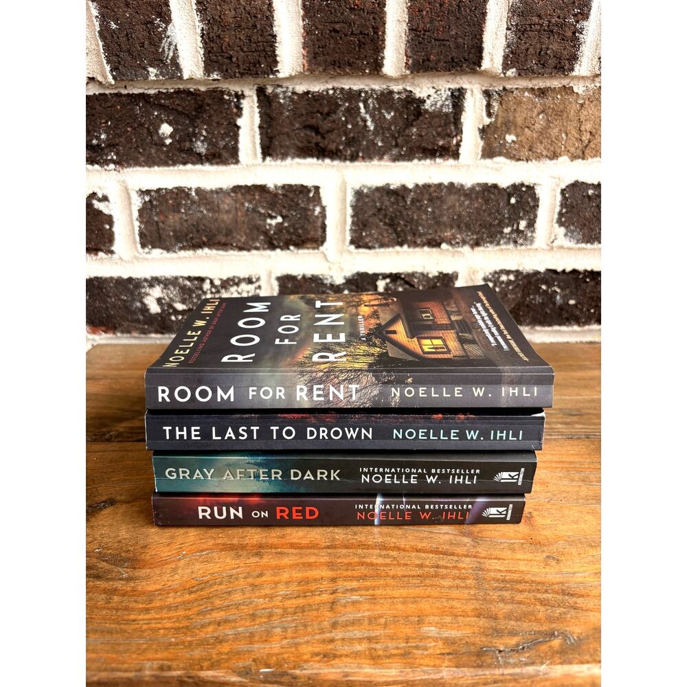 Noelle W. Ihli Thriller Books Lot of 4 Room for Rent Gray After Dark Run on Red